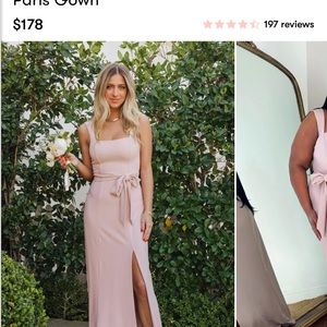 Show Me Your Mumu, Dusty Blush, Bridesmaid Dress, size small